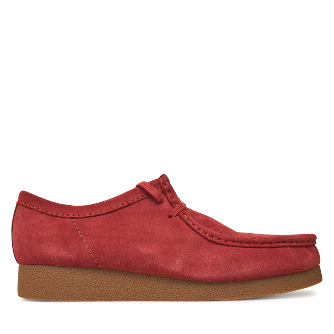 Półbuty Clarks Wallabee  - Czerwony