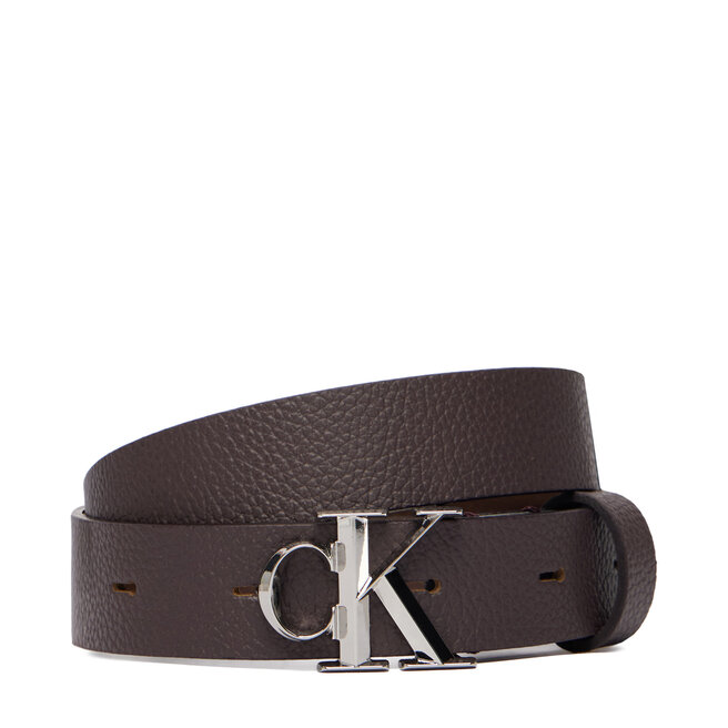 Pasek Damski Calvin Klein Facet Ck Buckle Pebble LV04F7060G Brązowy -