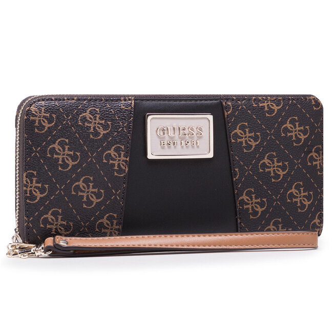 Duży Portfel Damski Guess Tyren (SG) SLG SWSG79 66460 Brązowy eobuwie