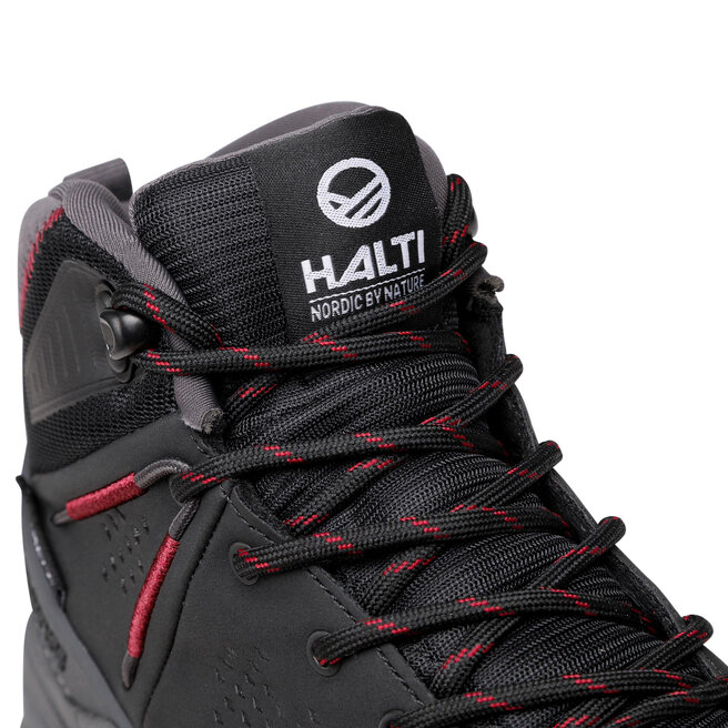 Halti Trekkings Halti Hakon Mid Dx W Trekking Shoe 054-2727 Black/Bordeaux P9969