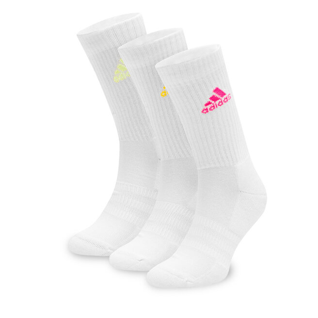 Zestaw 3 par wysokich skarpet unisex adidas IP2635 - Biały