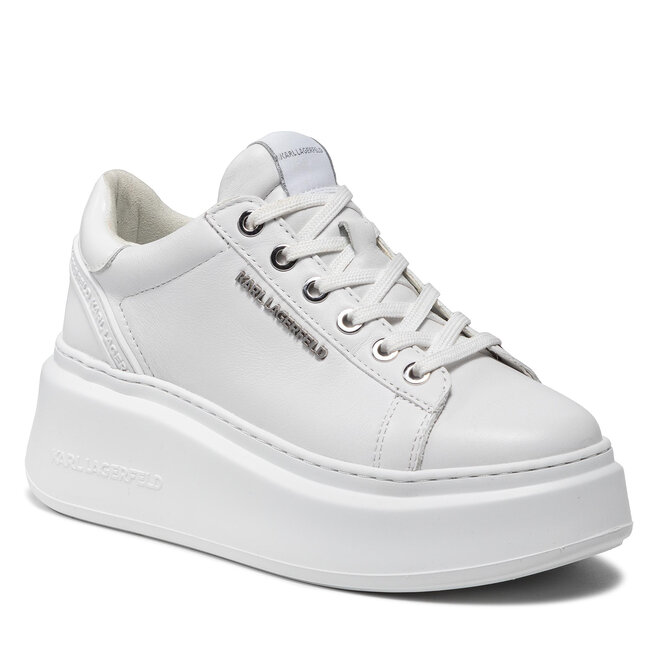 KARL LAGERFELD Sneakersy KARL LAGERFELD KL63515 White Lthr/Mono