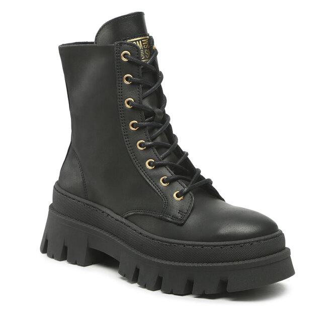 Botine Steve Madden Frederique SM11002062 Black Leather