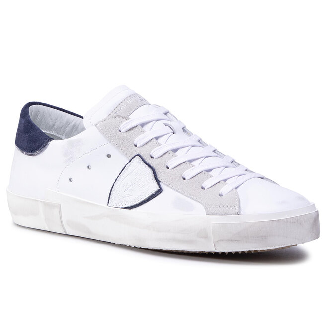 Сникерсы Philippe Model Prsx PRLU VX22 Blanc/Bleu • Eobuv.com