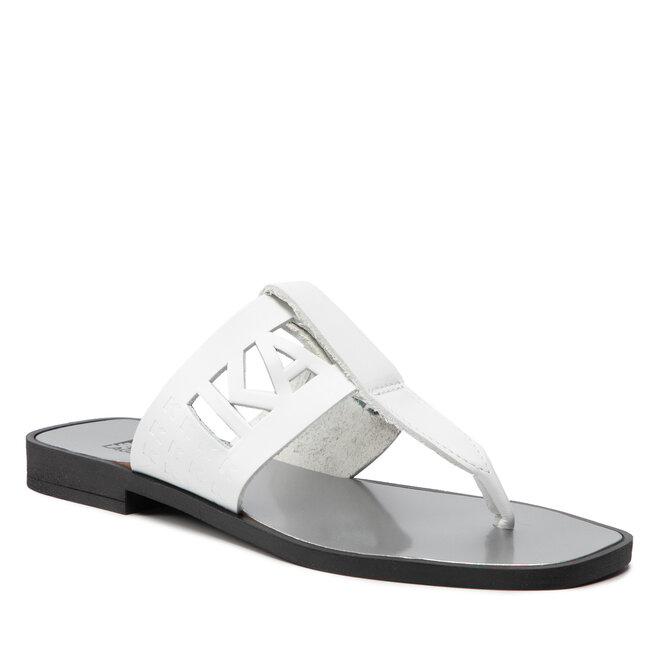 Flip flop KARL LAGERFELD KL80409A White Lthr epantofi-Femei-Șlapi imagine noua