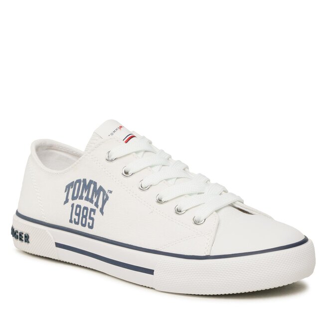 Tommy Hilfiger Scarpe da ginnastica Tommy Hilfiger Varisty Low Cut Lace-Up Sneaker T3X9-32833-0890 S White 100