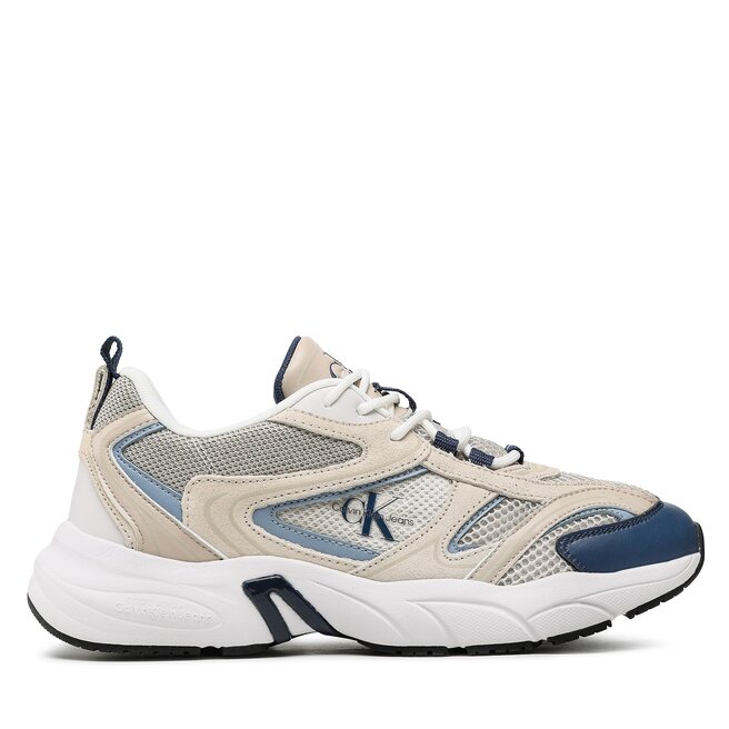 Calvin Klein Jeans Sneakers Calvin Klein Jeans Retro tennis Su-Mesh YM0YM00589 Eggshell/Dark Denim/Iceland Blue 0F8