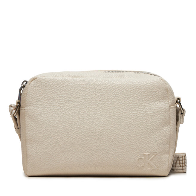 Torebka Calvin Klein Jeans Ultralight DblZip Camerabag 21 - Écru