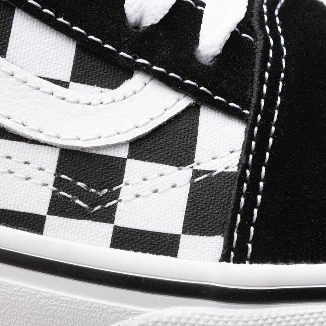 Vans Sneakers aus Stoff Vans Old Skool Platfor VN0A3B3UHRK1 (Checkerboard) Blk/Tr Wht