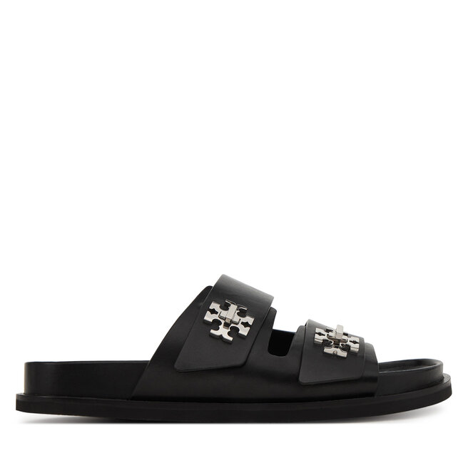 Klapki Tory Burch T Lock Sport Slide - Czarny