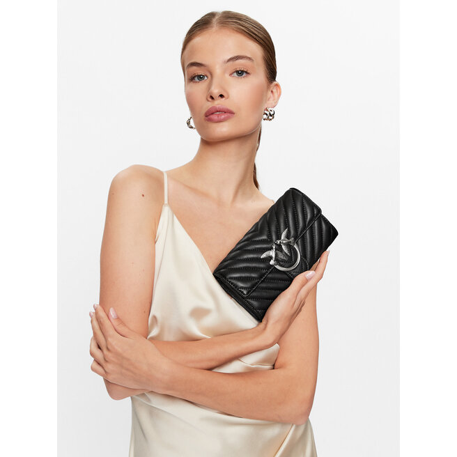 Torebka Pinko Love One Wallet C PE 23 PLTT 100062 A0GK Czarny -