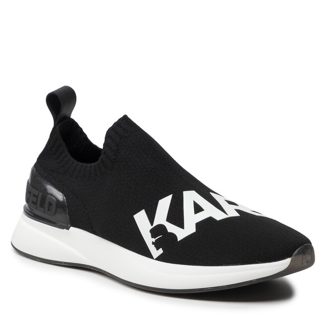 Sneakers KARL LAGERFELD KL62110 Black Knit Textile Black imagine noua