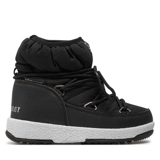 Śniegowce Moon Boot Jr Girl Low Nylon Wp - Czarny