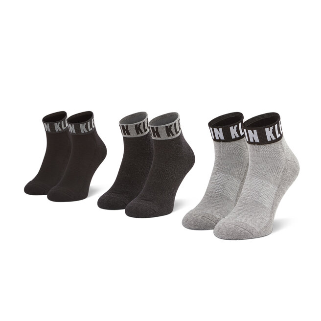 Set de 3 perechi de șosete medii pentru bărbați Calvin Klein 100001880 r.OS Grey Combo 003 003 imagine noua