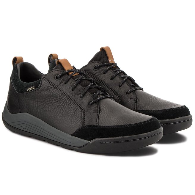 Clarks Półbuty Clarks Ashcombe Bay Gtx GORE-TEX 261354007 Black Leather