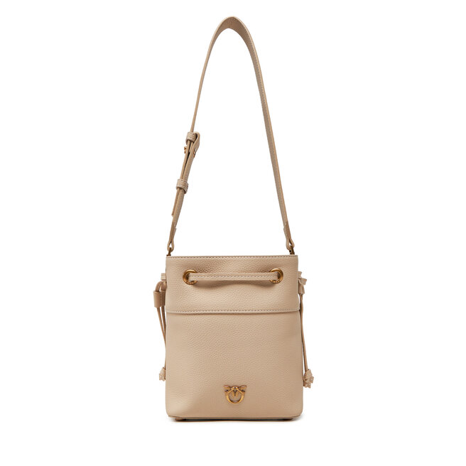 Torebka PINKO Secchiello Mini PE 25 PLTT 104303 - Beżowy