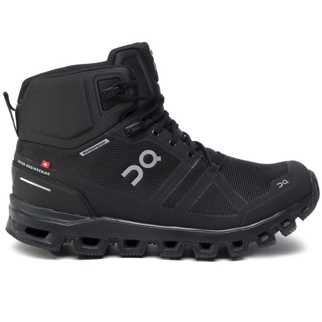 Trekkingi On Cloudrock Waterproof 99851 All Black 23 | eobuwie.com.pl