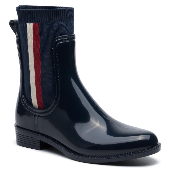 Tommy hilfiger knit rain outlet boot