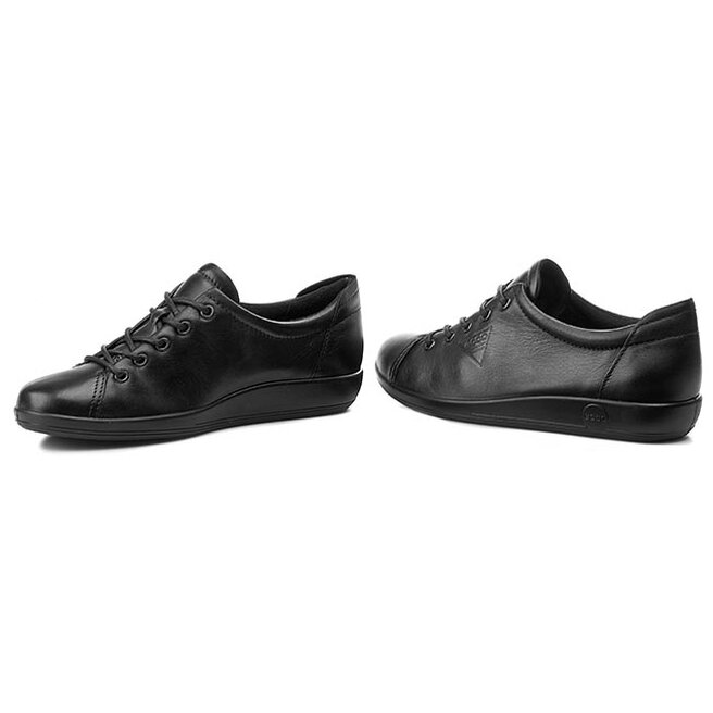 ECCO Poltopánky ECCO Soft 2.0 20650356723 Black With Black Sole