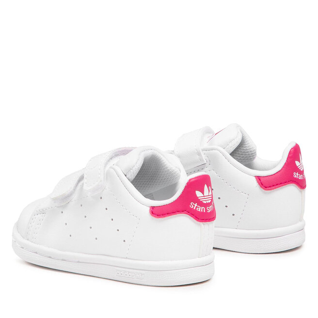 adidas Παπούτσια adidas Stan Smith Cf 1 FX7538 Ftwwht/Ftwwht/Bopink