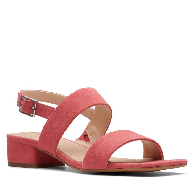 Sandale Clarks Seren25 Strap 26171864 Strawberry Suede