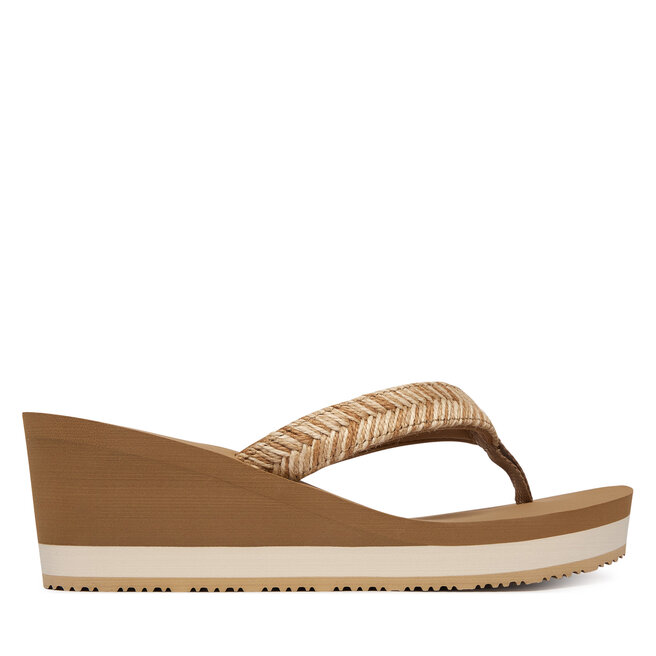 Japonki Tommy Hilfiger Rope Strap FW0FW09197 Beżowy -