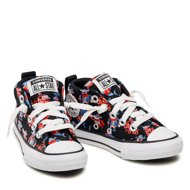 Converse Кецове Converse Ctas Street Mid 672732C Black/Dk Marina Blue