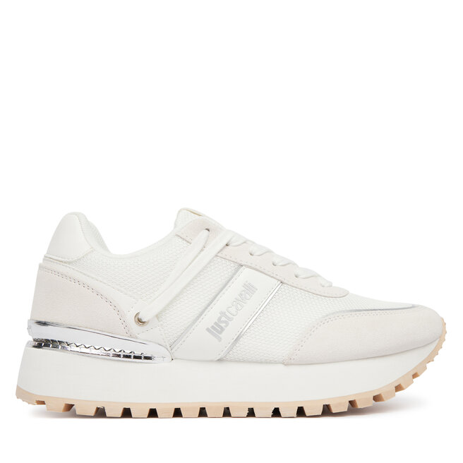 Sneakersy Just Cavalli 80RA3SJ1 ZSE48 Biały - kobiece