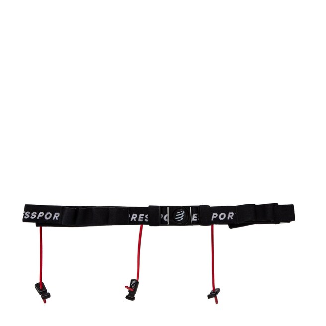Compressport Колан-чантичка за спортуване Compressport Race Number Belt CU00013B Black