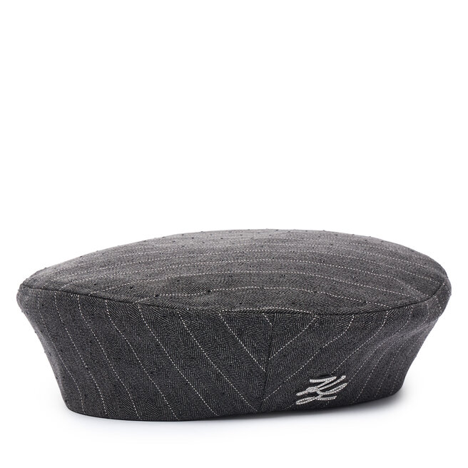 Beret KARL LAGERFELD B3W33025 Szary ciemny -