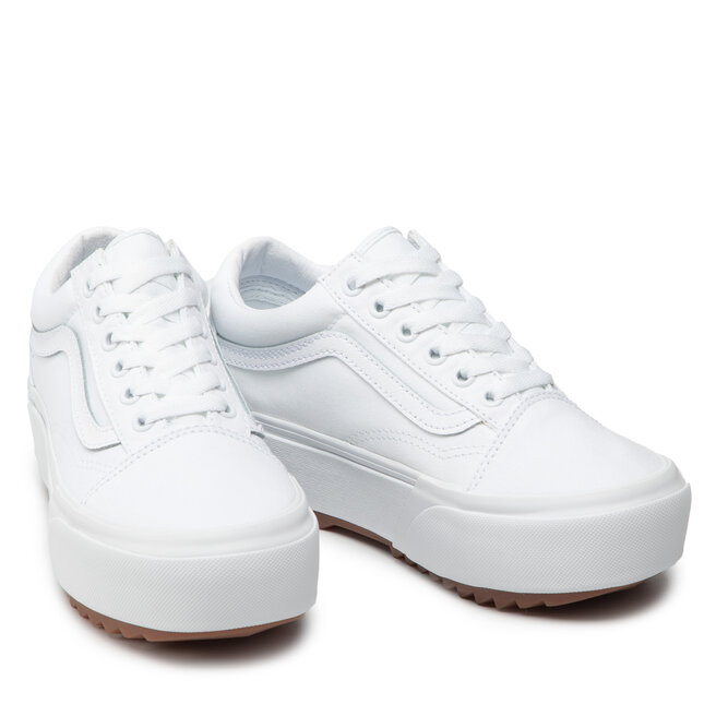 Vans Teniși Vans Old Skool Stacked VN0A4U15L5R1 (Canvas) True White
