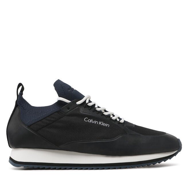Calvin Klein Сникърси Calvin Klein Low Top Lace Up Nylon HM0HM00921 Black/Navy 0GL