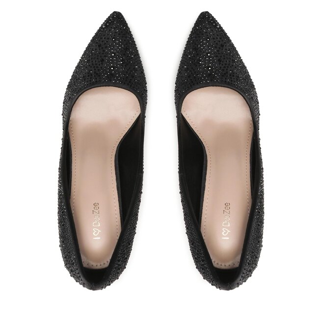 DeeZee Pantofi cu toc subțire DeeZee Q2277-6 Black