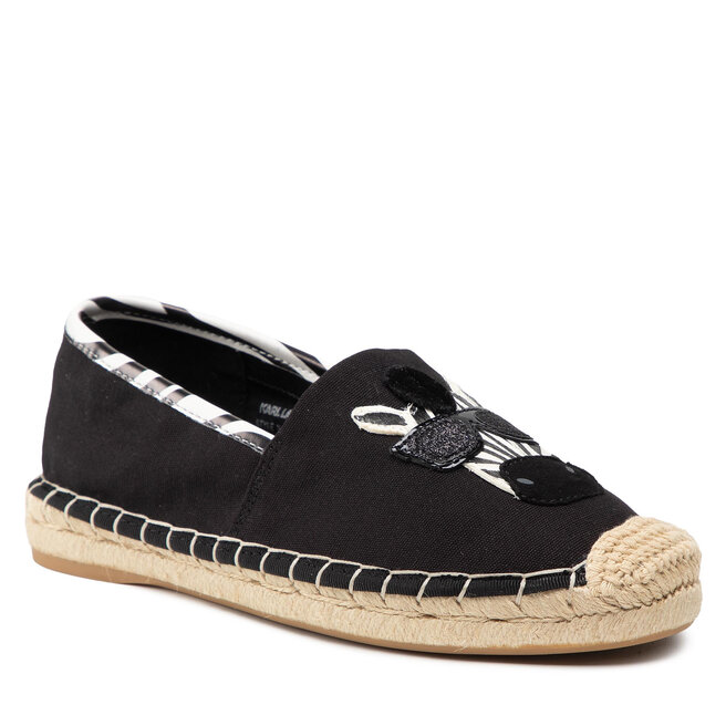KARL LAGERFELD Alpargatas KARL LAGERFELD KL80117Z Black Canvas W/White