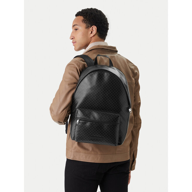 Plecak Calvin Klein Emblem Aop Coated Backpack LV04D3313G Czarny -