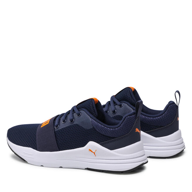 Puma Sneakersy Puma Wired Run Jr 374214 17 Peacoat/Vibrant Orange