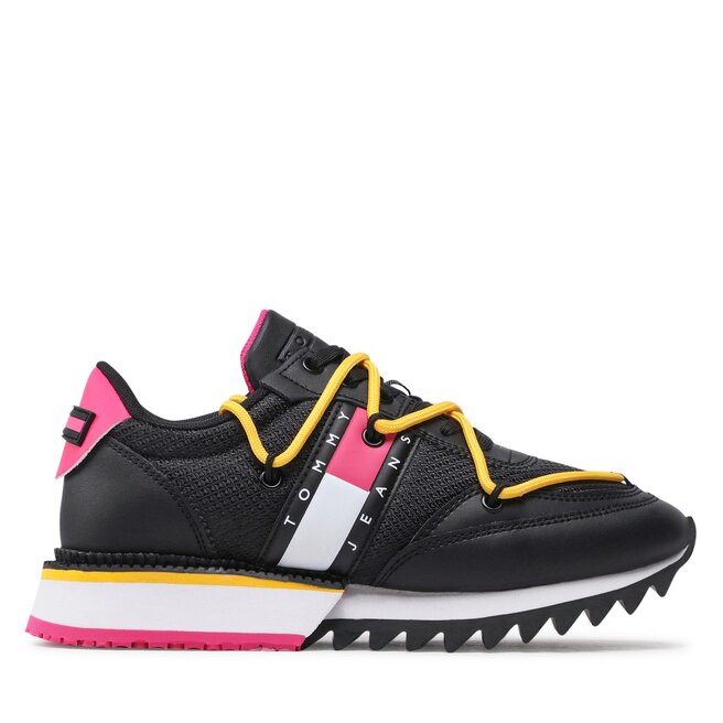 Tommy Jeans Sneakersy Tommy Jeans Sneaker Cleated EN0EN02056 Black 0GJ