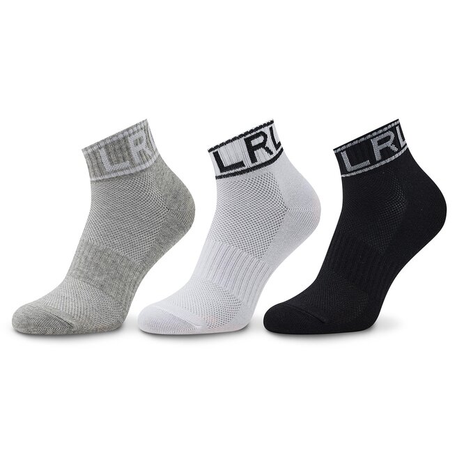 Lauren Ralph Lauren Комплект 3 чифта дълги чорапи дамски Lauren Ralph Lauren 454897506001 Bast