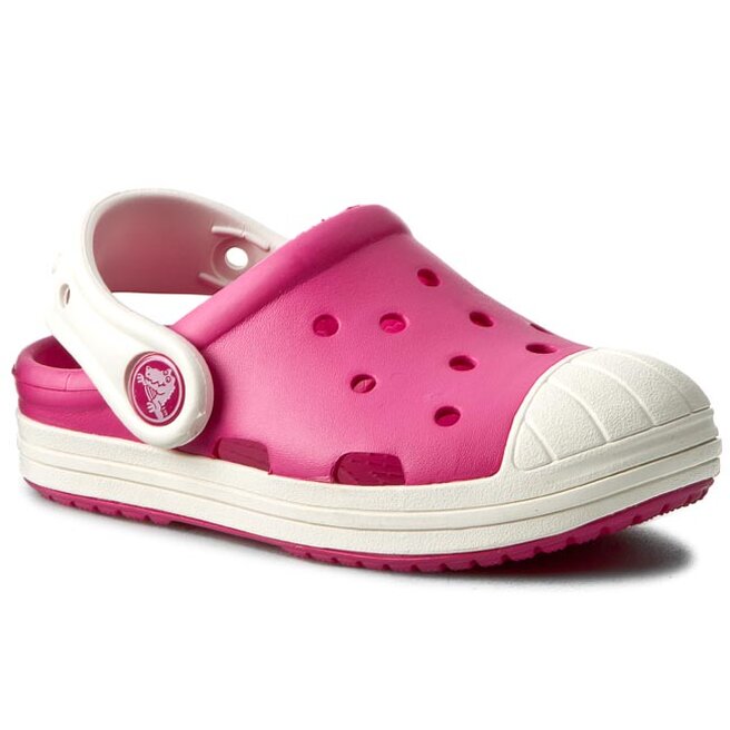 Klapki Crocs Bump It Clog K 202282 Candy Pink Oyster eobuwie .pl