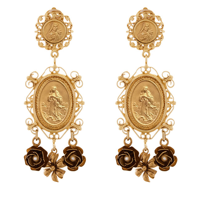 Klipsy Dolce&Gabbana WEG6M1 - Złoty