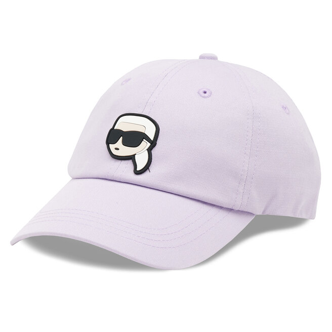 Czapka z daszkiem KARL LAGERFELD - Fioletowy