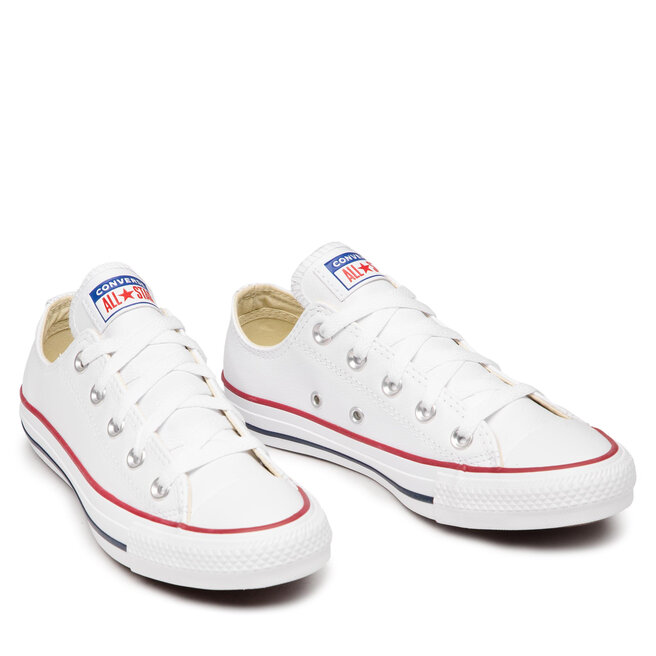 ct ox white converse