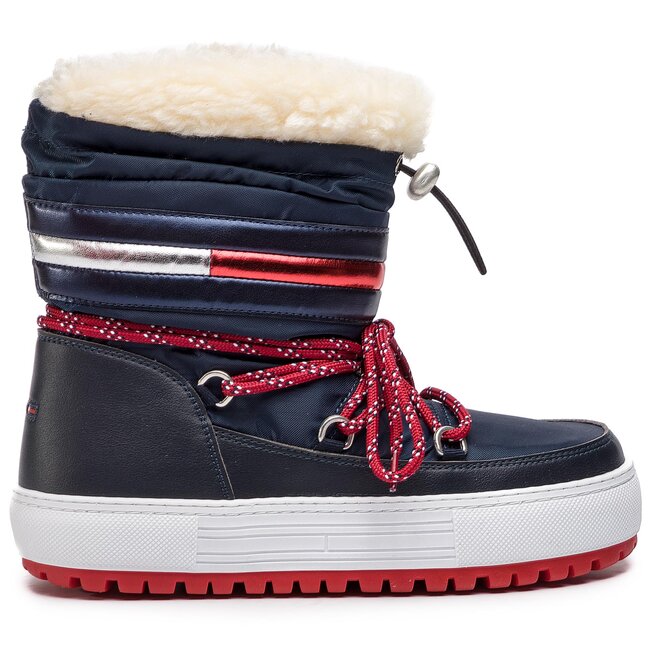 Tommy Jeans Παπούτσια Tommy Jeans Corporate Snowboot EN0EN00418 Midnight 403