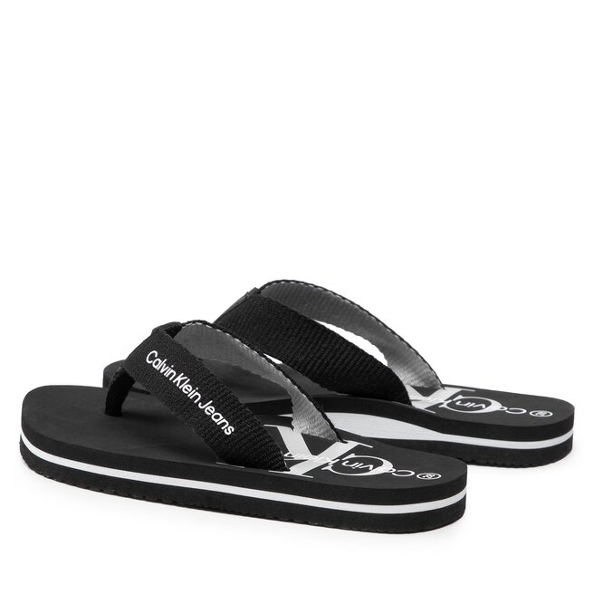 Calvin Klein Jeans Flip-flops Calvin Klein Jeans Logo Print Flip Flop V3B8-80155-0058 M Black 999