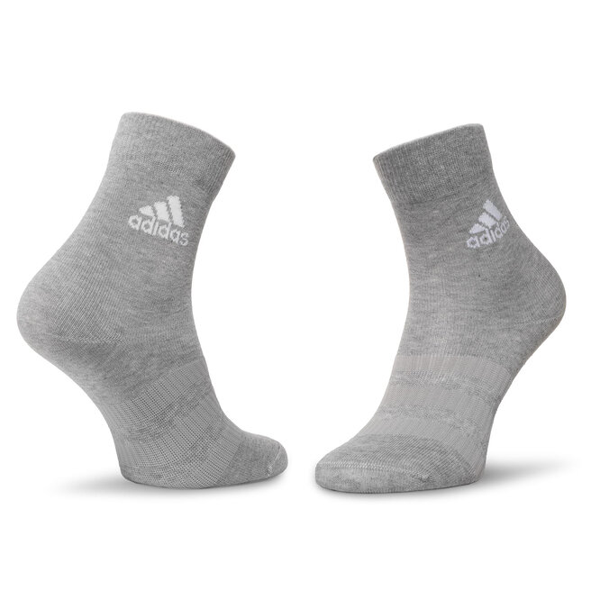 adidas Sada 3 párů vysokých ponožek unisex adidas Ligth Crew 3Pp DZ9392 Mgreyh/White/Black