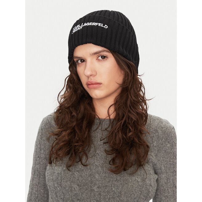 Czapka Karl Lagerfeld Jeans - Czarny