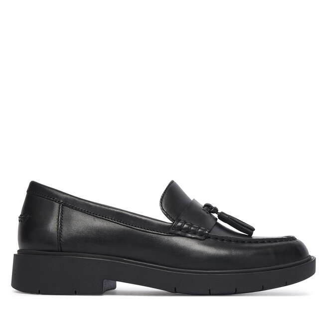 Loafersy Geox D Spherica Ec1 B D65DKA 43 C9999 Czarny - kobiece