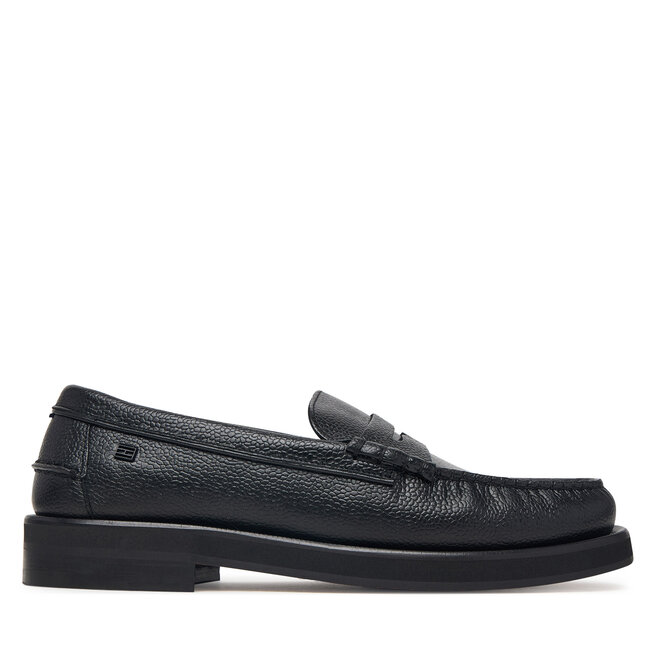 Mokasyny Tommy Hilfiger Premium Scotch Grain Loafer FM0FM06071 Czarny
