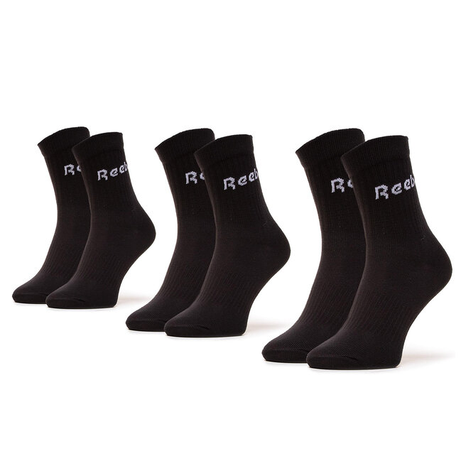Σετ ψηλές κάλτσες ανδρικές 3 τεμαχίων Reebok GH0331 Black