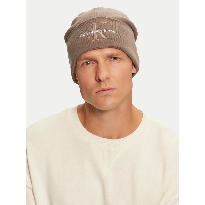 Czapka Calvin Klein Mono Logo Embro - Brązowy